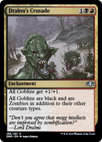 Dralnu's Crusade (Dominaria Remastered) Light Play Foil