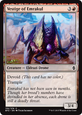 Vestige of Emrakul (Battle for Zendikar) Light Play Foil