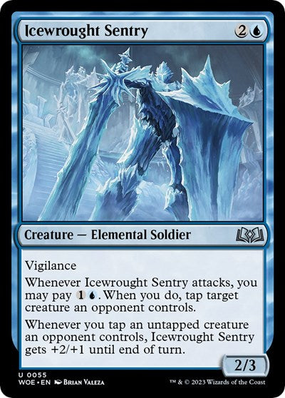 Icewrought Sentry (Wilds of Eldraine) Light Play Foil