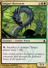 Golgari Rotwurm (Ravnica) Light Play