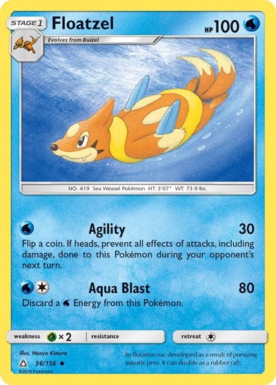 Floatzel (SM - Ultra Prism) Medium Play Reverse Holofoil