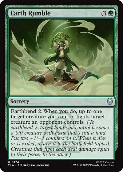 Earth Rumble (Avatar: The Last Airbender) Light Play Foil