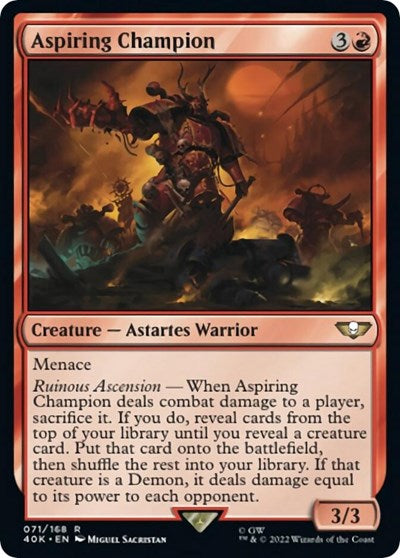 Aspiring Champion (Universes Beyond: Warhammer 40K) Light Play