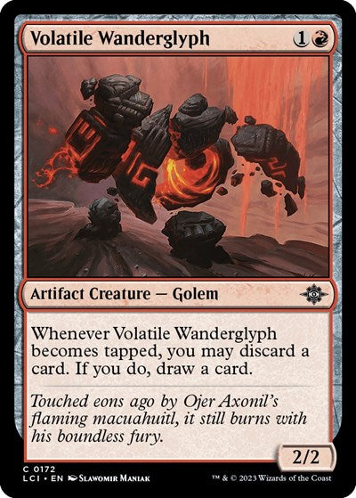 Volatile Wanderglyph (The Lost Caverns of Ixalan) Light Play