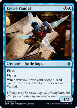 Faerie Vandal (Throne of Eldraine) Light Play