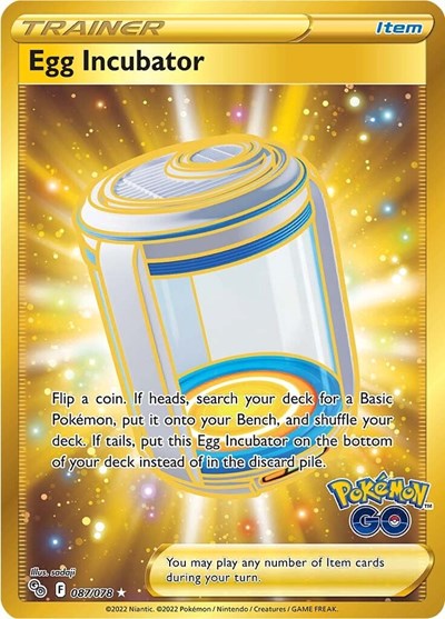 Egg Incubator (Secret) (Pokemon GO) Light Play Holofoil