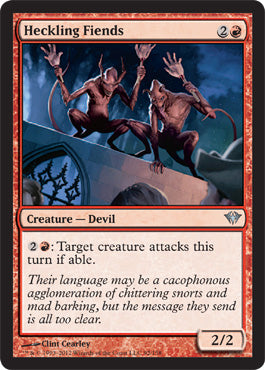 Heckling Fiends (Dark Ascension) Light Play Foil