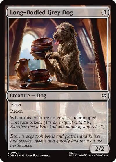 Long-Bodied Grey Dog (The Hobbit) Light Play