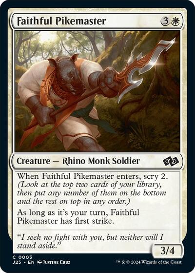 Faithful Pikemaster (Foundations Jumpstart) Light Play