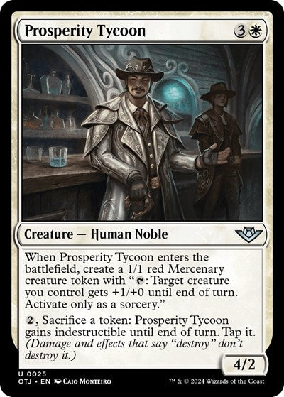 Prosperity Tycoon (Outlaws of Thunder Junction) Light Play Foil