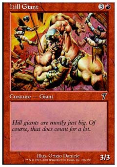 Hill Giant (7th Edition) Light Play