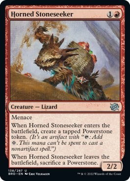 Horned Stoneseeker (The Brothers' War) Light Play