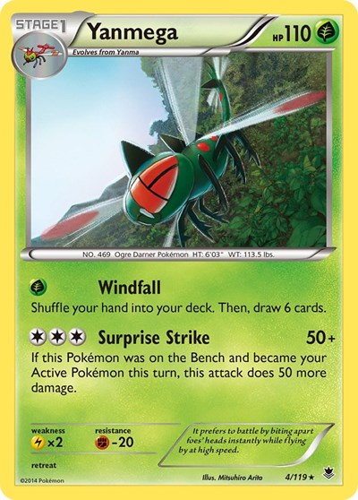 Yanmega (XY - Phantom Forces) Damaged / Poor
