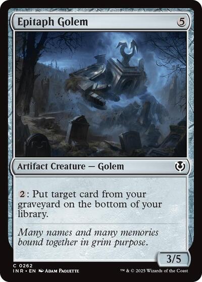 Epitaph Golem (Innistrad Remastered) Light Play