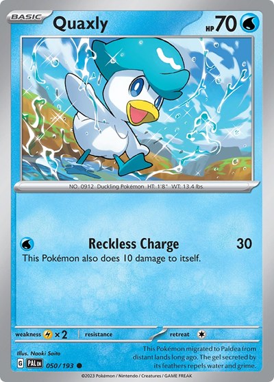 Quaxly - 050 (SV02: Paldea Evolved) Light Play Reverse Holofoil