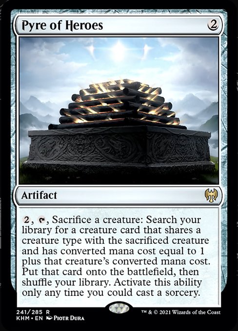 Pyre of Heroes (Kaldheim) Light Play Foil