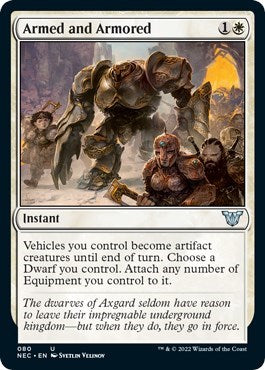 Armed and Armored (Commander: Kamigawa: Neon Dynasty) Light Play