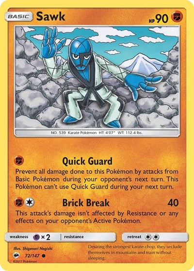 Sawk (SM - Burning Shadows) Damaged / Poor