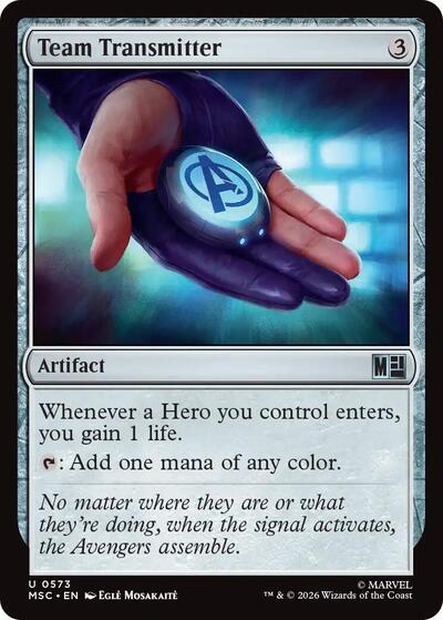 Team Transmitter (Commander: Marvel Super Heroes) Light Play