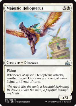 Majestic Heliopterus (Rivals of Ixalan) Light Play