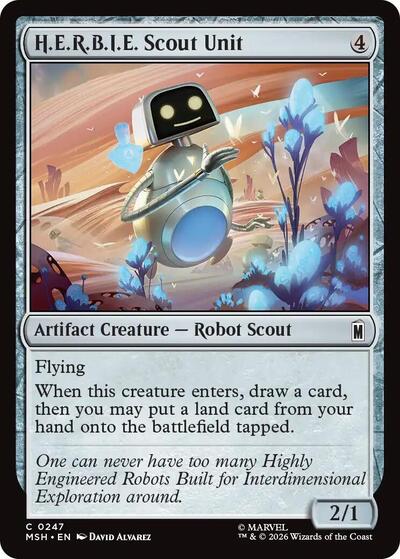 H.E.R.B.I.E. Scout Unit (Marvel Super Heroes) Light Play Foil