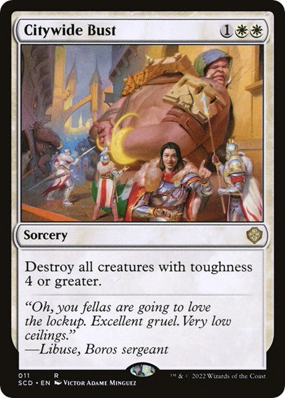 Citywide Bust (Commander 2022 Starter Decks) Light Play