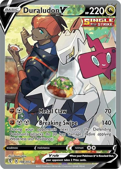 Duraludon V (Alternate Full Art) (SWSH07: Evolving Skies) Near Mint Holofoil