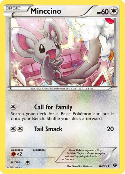 Minccino (Next Destinies) Light Play Reverse Holofoil