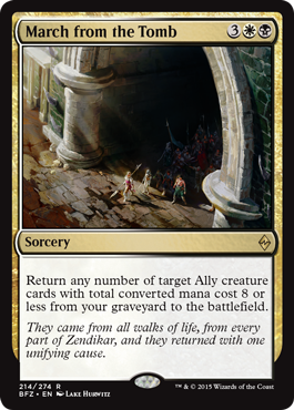 March from the Tomb (Battle for Zendikar) Heavy Play