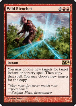 Wild Ricochet (Magic 2014 Core Set) Damaged / Poor