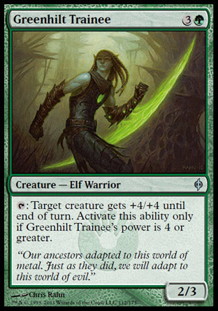 Greenhilt Trainee (New Phyrexia) Light Play