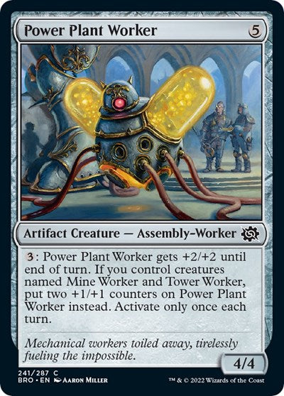 Power Plant Worker (The Brothers' War) Light Play Foil