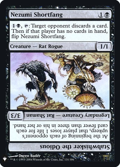Nezumi Shortfang / Stabwhisker the Odious (The List) Light Play Foil