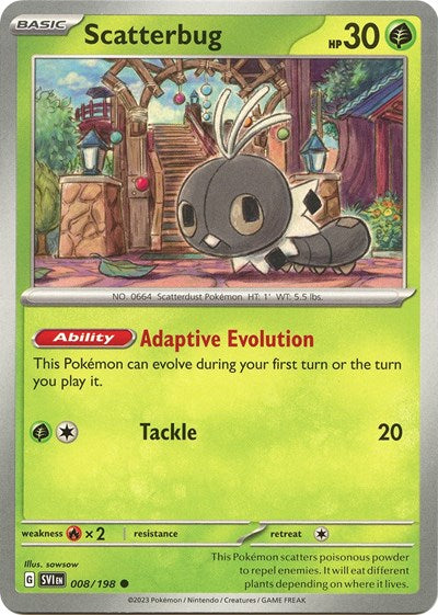 Scatterbug (Scarlet and Violet: Base Set) Light Play
