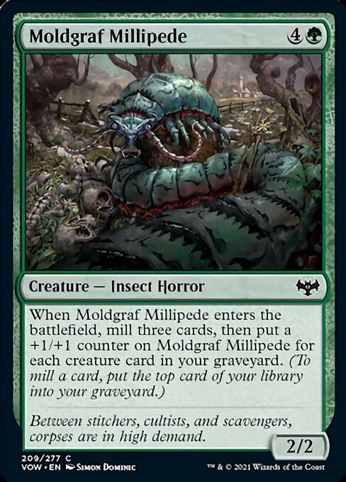 Moldgraf Millipede (Innistrad: Crimson Vow) Light Play