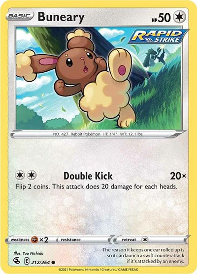 Buneary (SWSH08: Fusion Strike) Damaged / Poor