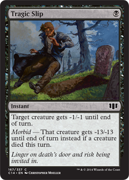 Tragic Slip (Commander 2014 Edition) Light Play