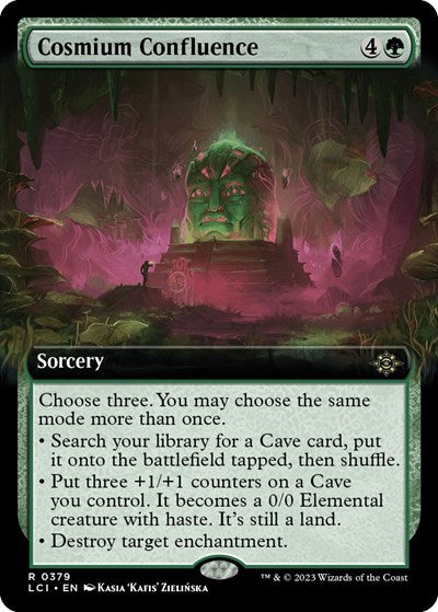 Cosmium Confluence (Extended Art) (The Lost Caverns of Ixalan) Light Play Foil