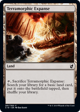 Terramorphic Expanse (Commander 2019) Light Play