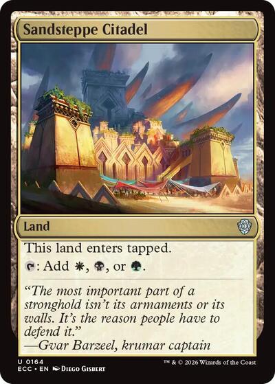 Sandsteppe Citadel (Commander: Lorwyn Eclipsed) Light Play