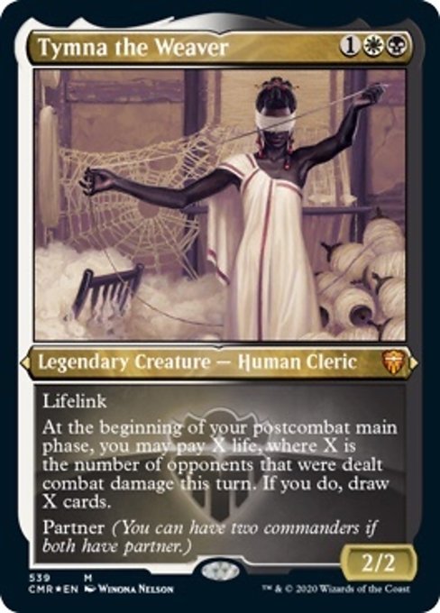 Tymna the Weaver (Foil Etched) (Commander Legends) Light Play Foil