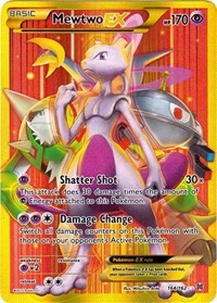 Mewtwo EX (164 Secret Full Art) (XY - BREAKthrough) Damaged / Poor Holofoil