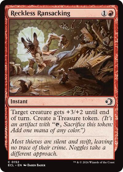 Reckless Ransacking (Lorwyn Eclipsed) Light Play Foil