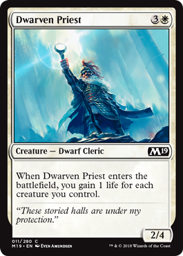 Dwarven Priest (Magic 2019 Core Set) Light Play