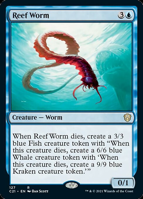 Reef Worm (Commander 2021 Strixhaven) Light Play