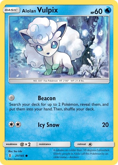 Alolan Vulpix (SM - Guardians Rising) Light Play