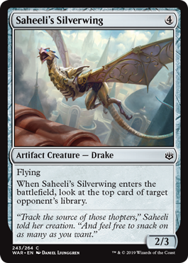 Saheeli's Silverwing (War of the Spark) Light Play