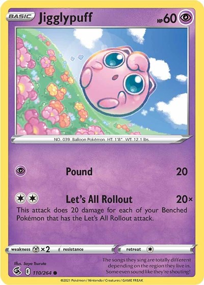 Jigglypuff (SWSH08: Fusion Strike) Light Play