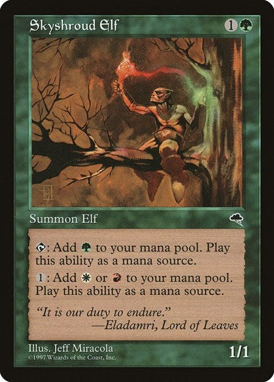 Skyshroud Elf (Tempest) Light Play