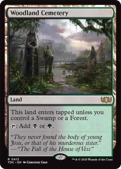 Woodland Cemetery (Commander: Tarkir: Dragonstorm) Light Play